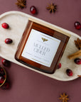 Mulled Cider 3 Wick Beeswax Candle