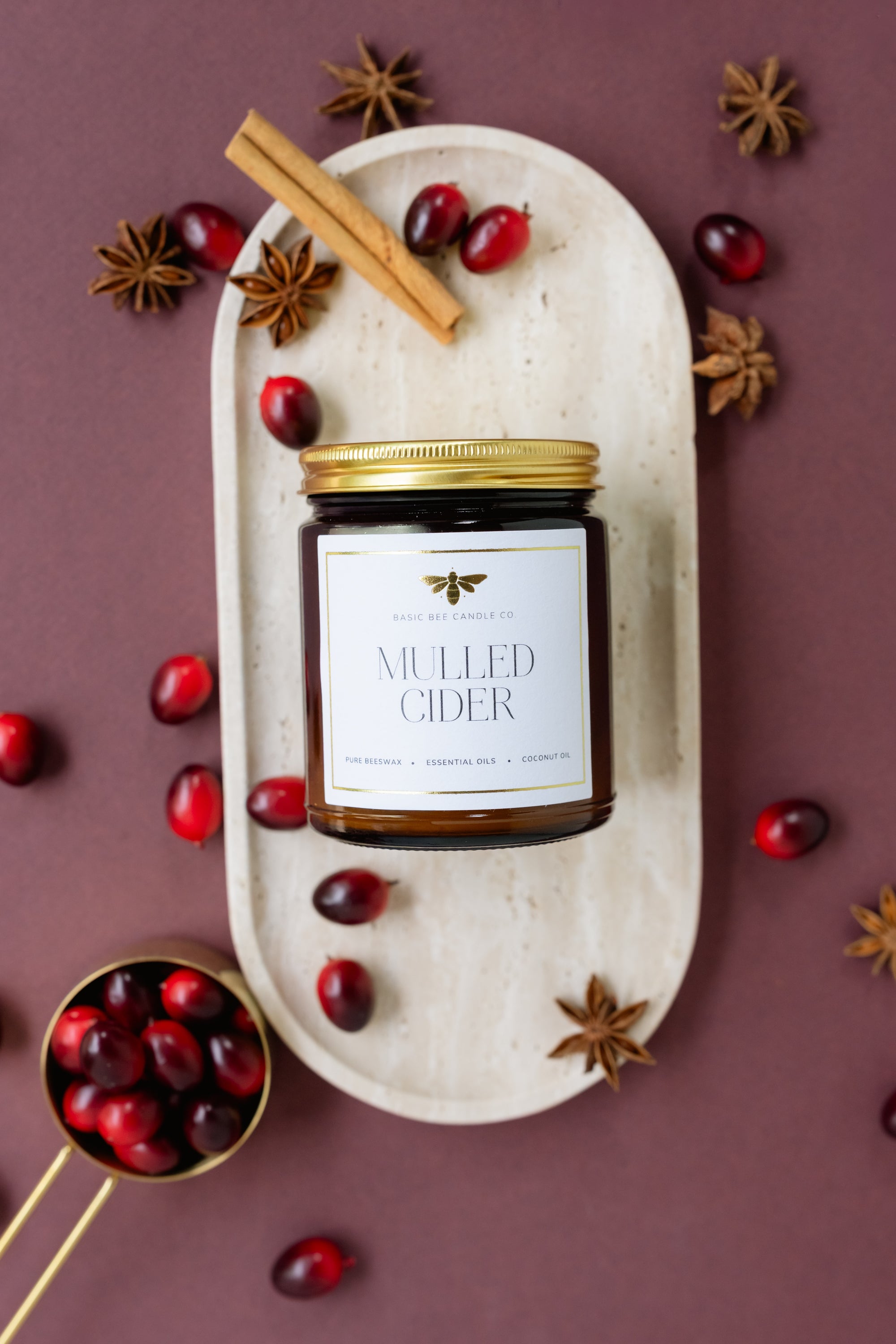 Mulled Cider Beeswax Candle