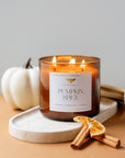3 Wick Pumpkin Spice Candle