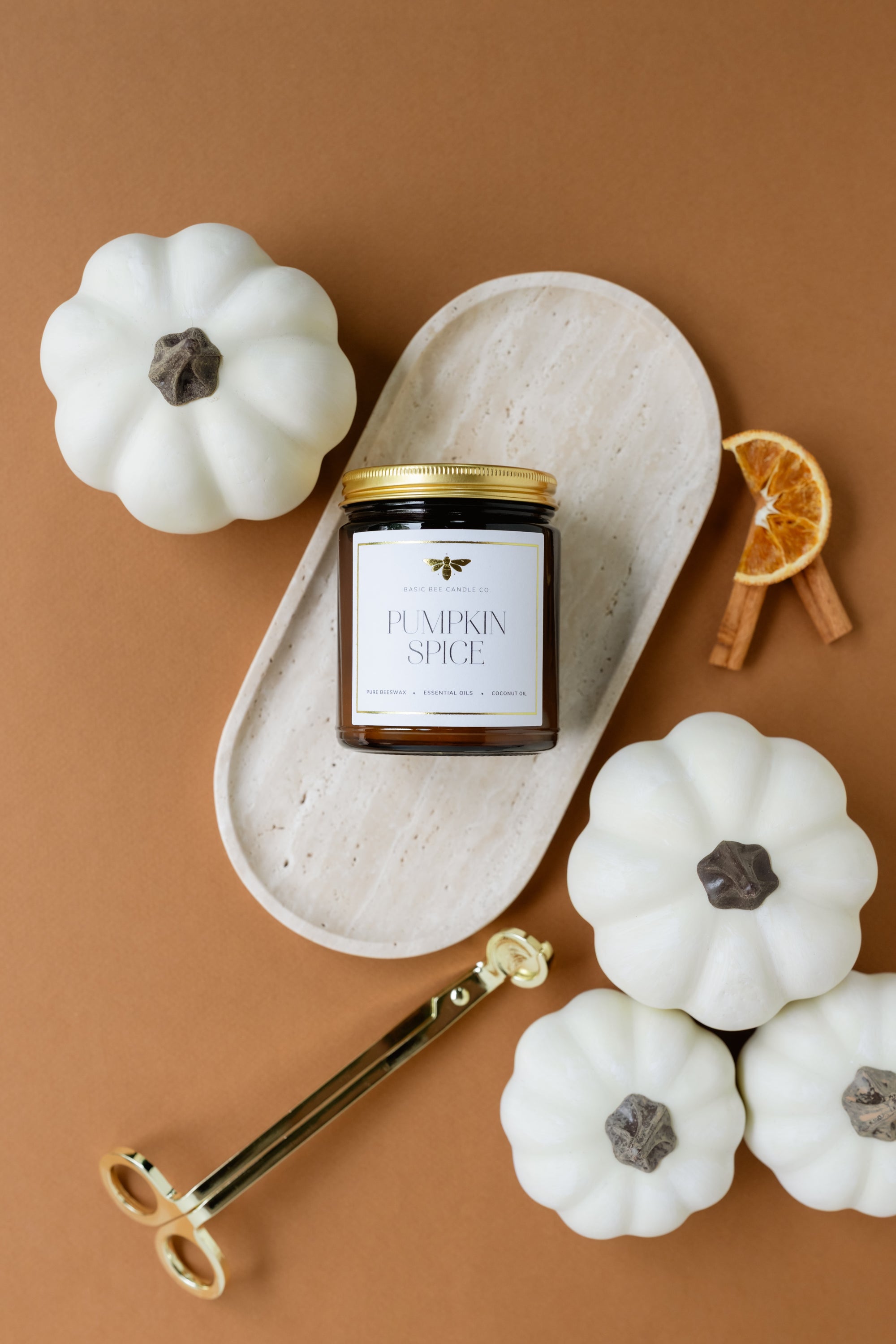 Pumpkin Spice Beeswax Candle
