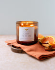 Cozy Autumn 3 Wick Beeswax Candle